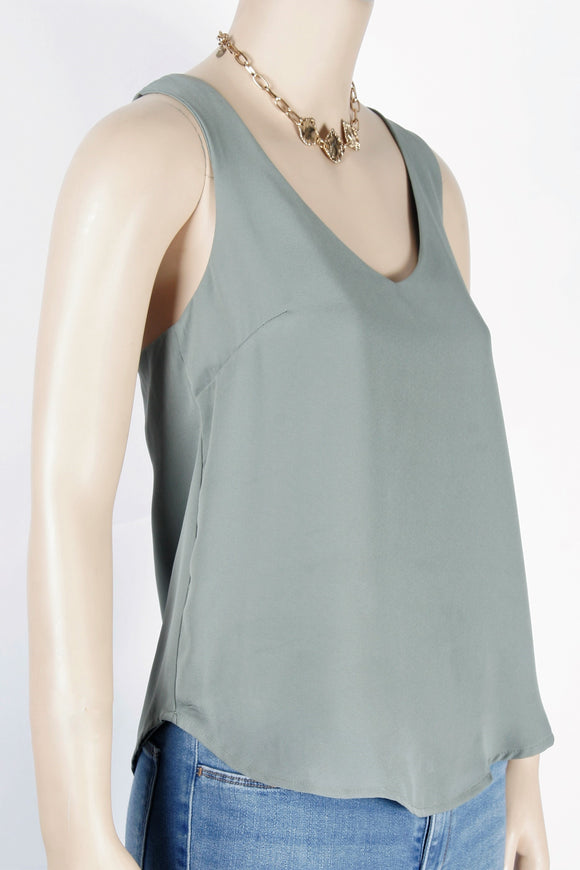 NWT Forever 21 Contemporary Sleeveless Sage Top-Size X-Small