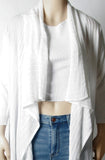 NWT New York & Company Long White Cardigan-Size X-Small