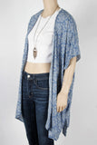 NWOT Forever 21 Cornflower Blue Kimono Style Top-Size Small
