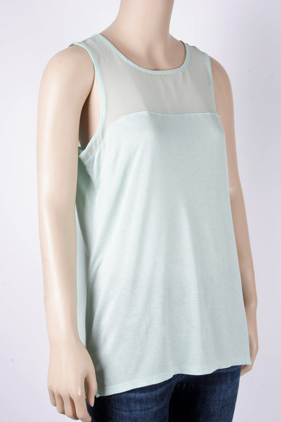 H&M Mint Green Sleeveless Top-Size Small