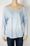H&M L.O.G.G. Blue Dolman Sleeve Top-Size Small