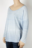 H&M L.O.G.G. Blue Dolman Sleeve Top-Size Small