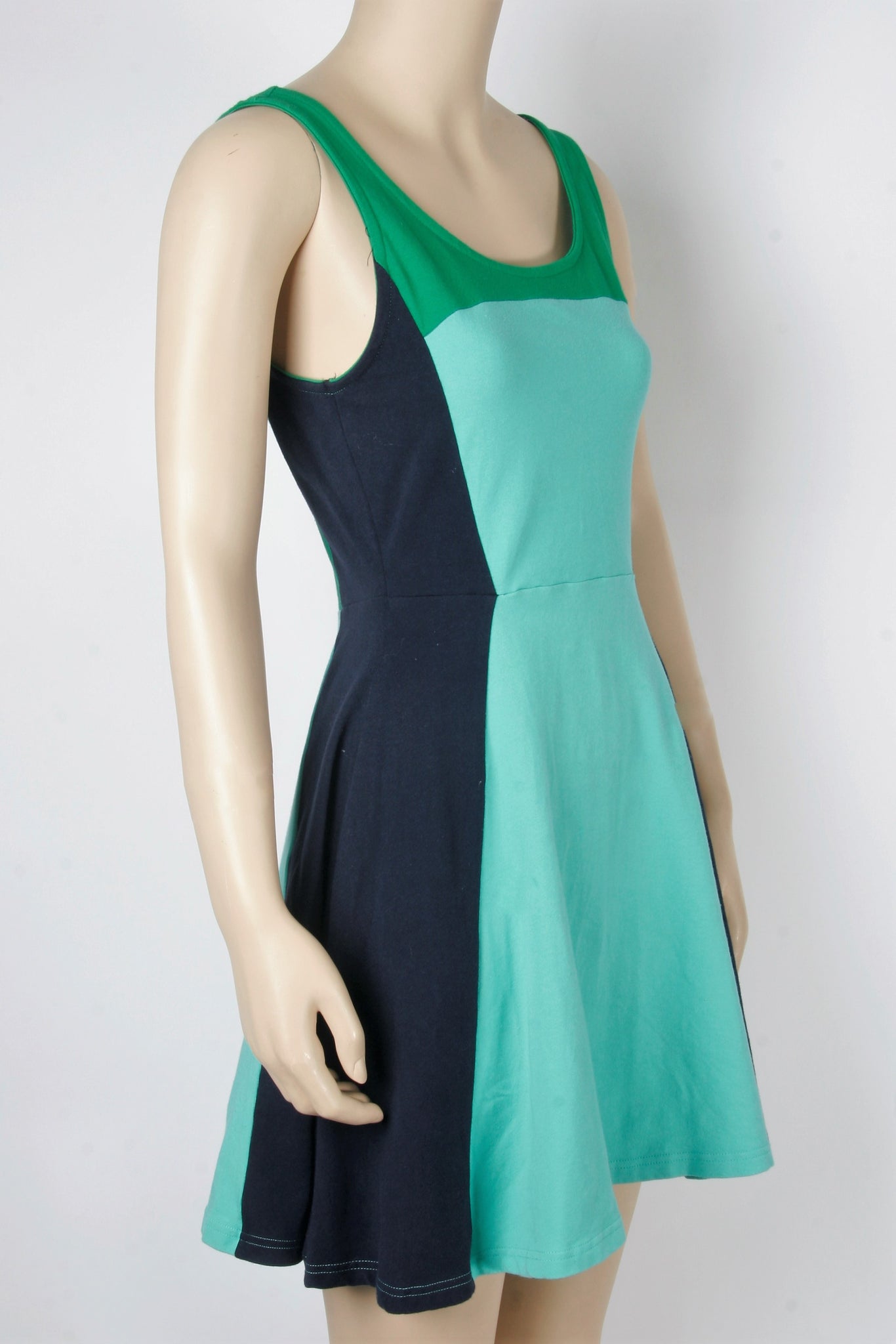NWOT Express Colorblock Fit & Flare Dress-Size Small Second Bite NWOT Express Colorblock Fit & Flare Dress-Size Small Second Bite