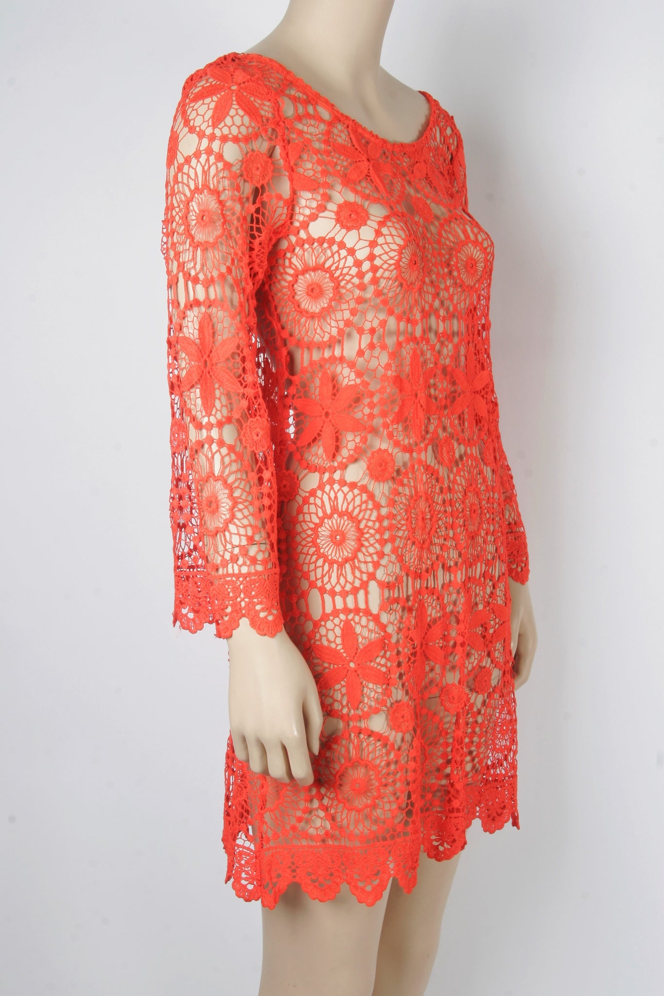 h&m crochet dress NWT H&M Coachella Collection Crochet Cover Up Tunic-Size Small – Second Bite