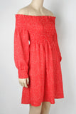 NWT Red Off The Shoulder Dress-Size Small