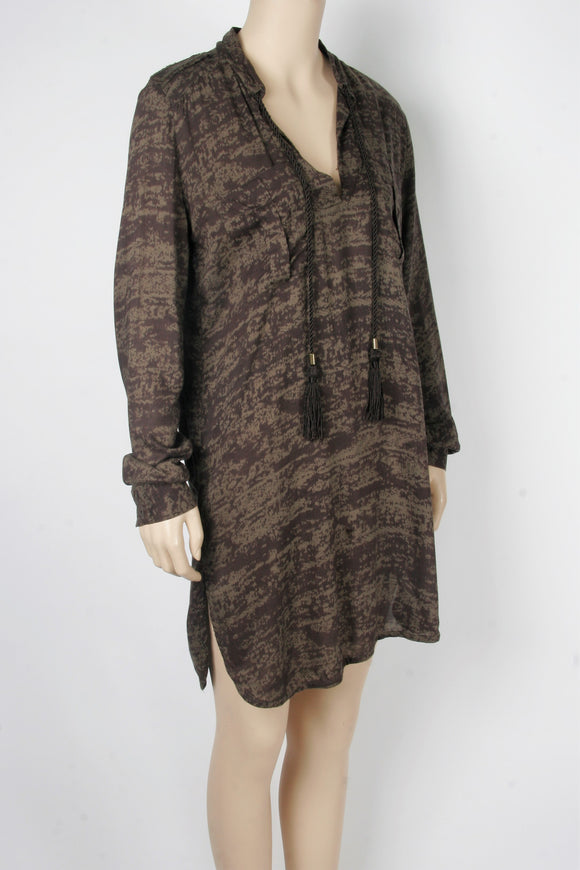 NWOT H&M Brown/Olive Dress-Size 6
