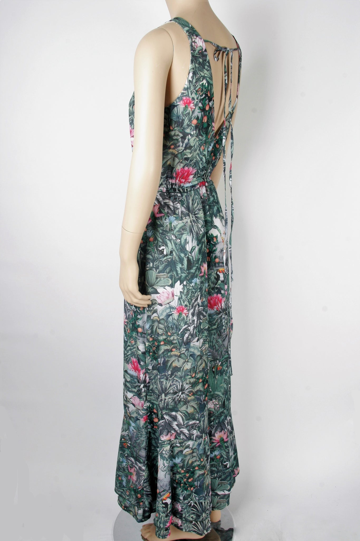 fitted lace wedding dress H&M Conscious Collection Jungle Print Maxi Dress-Size 4 Second Bite fitted lace wedding dress H&M Conscious Collection Jungle Print Maxi Dress-Size 4 Second Bite