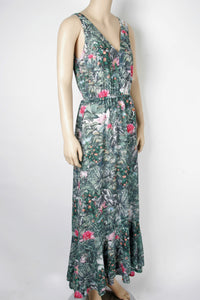 H&M Conscious Collection Jungle Print Maxi Dress-Size 4