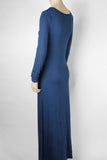 Forever 21 Cobalt Blue Long Sleeve Maxi Dress-Size Small