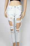Forever 21 Ankle Length Distressed Jeans-Size 24
