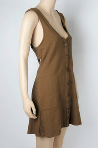 free people scarlett mini dress NWT Free People Peach Scarlett V-Neck Wrap Style Mini Dress Size Small