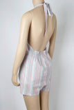 Cotton Candy LA Striped Romper-Size Large