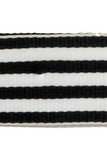 Striped Black & White Belt-Size Small/Medium