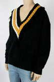 Zara Trafaluc V-Neck Distressed Sweatshirt