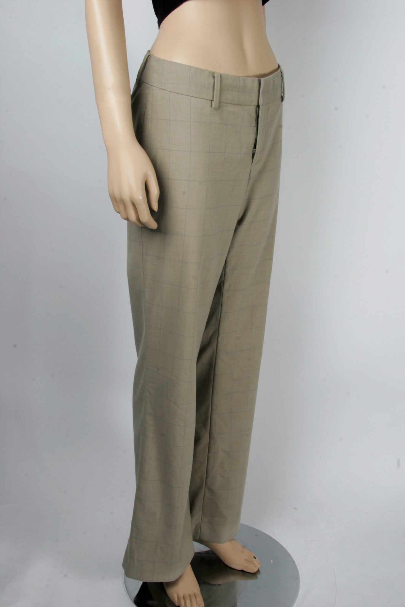 banana republic martin fit dress pants Banana Republic Sz 2 Martin Fit Dress Pants Black w/ Ribbon Waist Low Rise NEW
