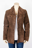 NWOT Tilt 100% Leather Chocolate Brown Jacket-Size Small