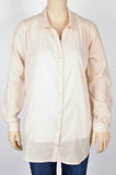 Divided by H&M Nude Cotton Button Up Blouse-Size 6