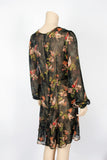 NWT Forever 21 Contemporary Sheer Floral Print Dress-Size Small