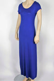 Forever 21 Cobalt Short Sleeve Stretchy Maxi Dress-Size Small