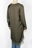 NWT H&M Olive Green Satin Tunic-Size 6