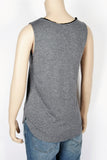 NWOT H&M Gray Tank Top with Black Lace-Size Small