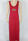 NWOT Michelle Michelle Maroon Maxi Dress-Size Medium