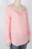 Stylemint Long Sleeve Pink Henley Tee-Stylemint Size 2 (Equiv. to Size 6/8)