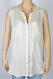 H&M Button Up Sleeveless Top-Size 6